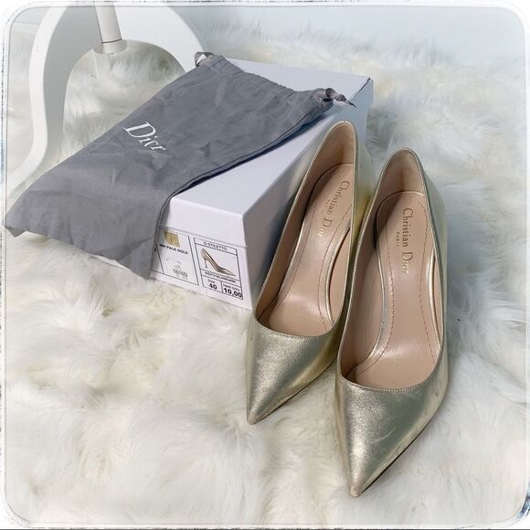 Christian Dior laminated lambs heels - preowned - Picture 1 of 10